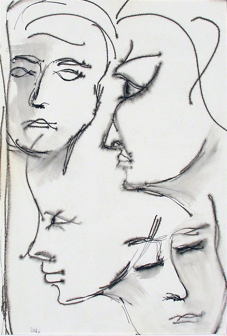 Sandro Visca, opera del 1961, 29 × 41 cm