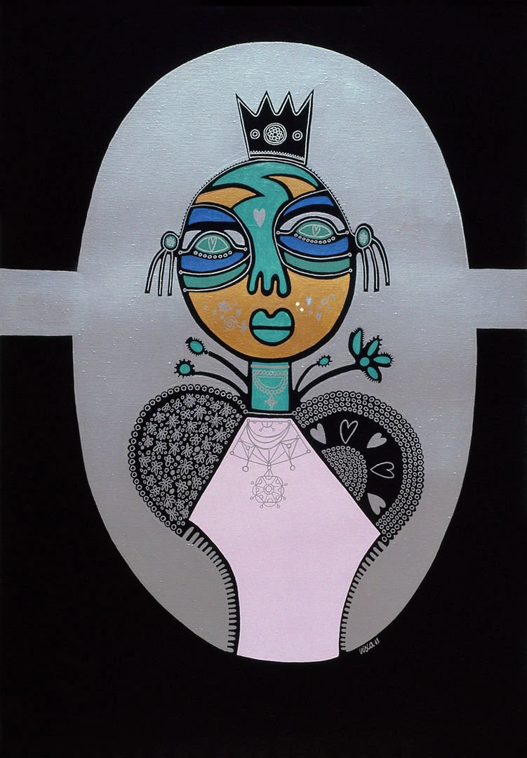 1969 22Personaggio22 cm70x100 acrilici su tela