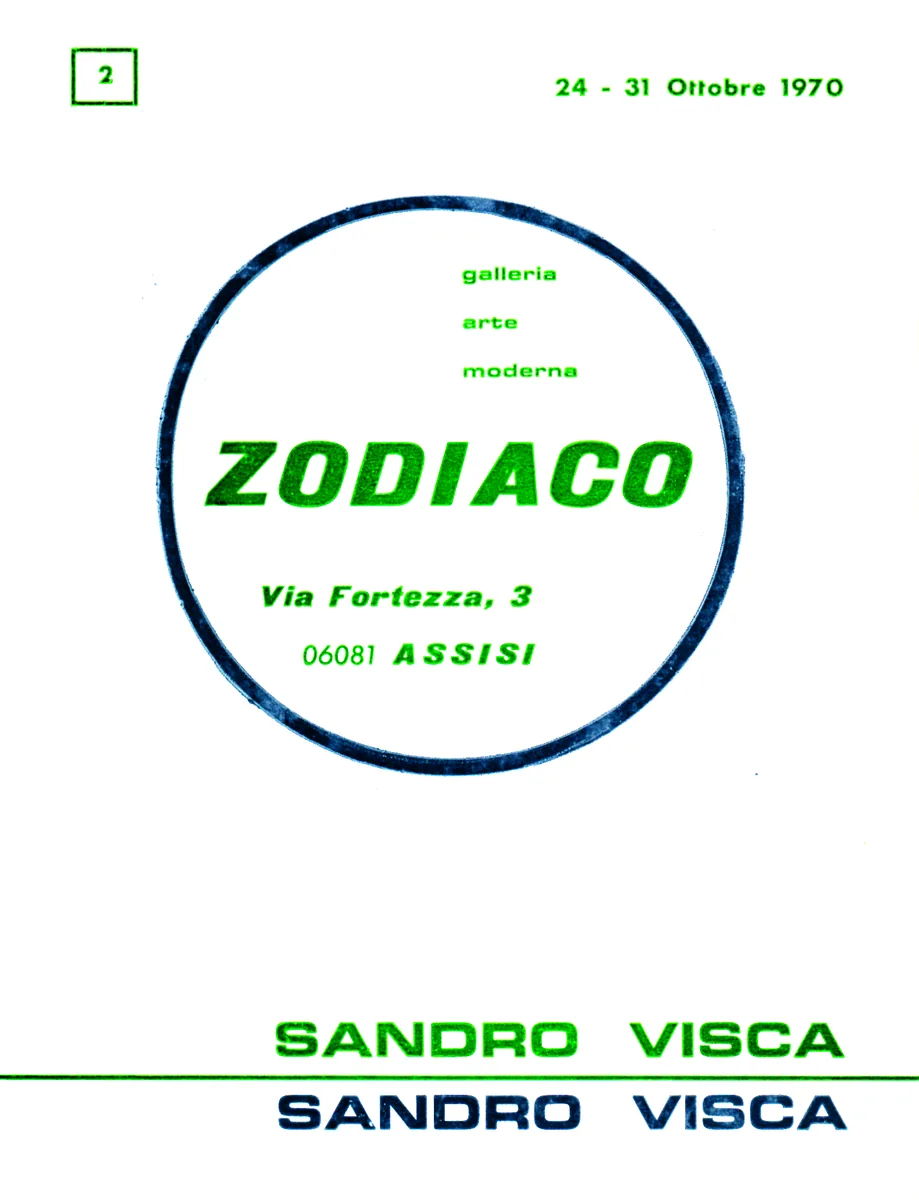 Copertina di Sandro Visca, 1970