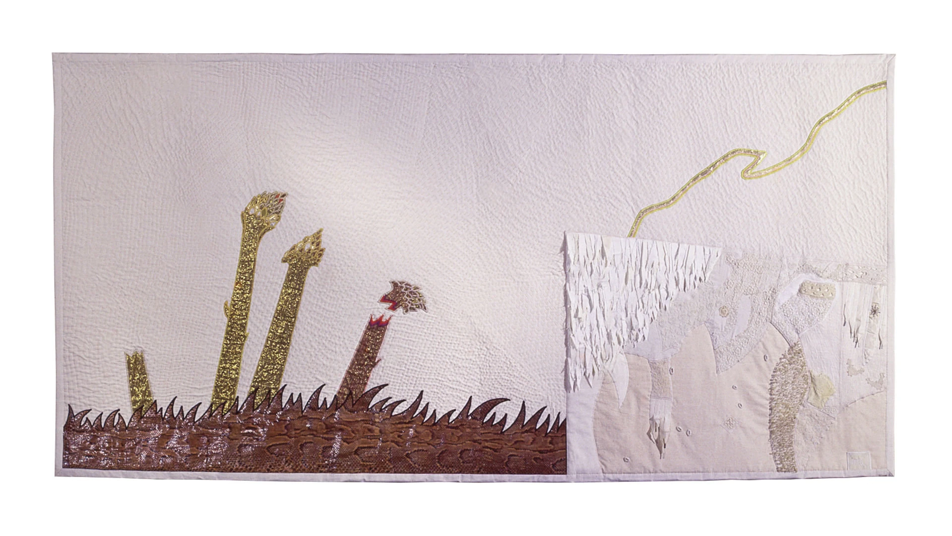 1977 22Paesaggio con asparagi22 cm300x150 arazzo cucito 
