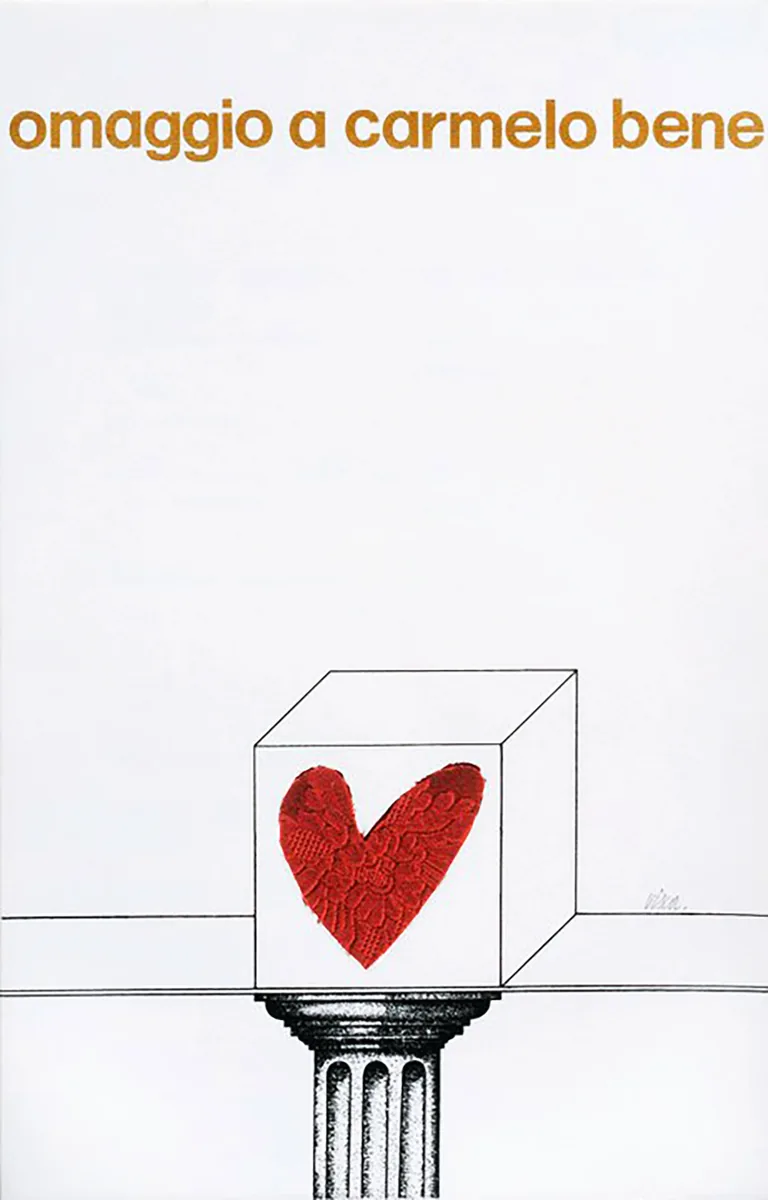 Copertina di Omaggio a Carmelo Bene, 1977
