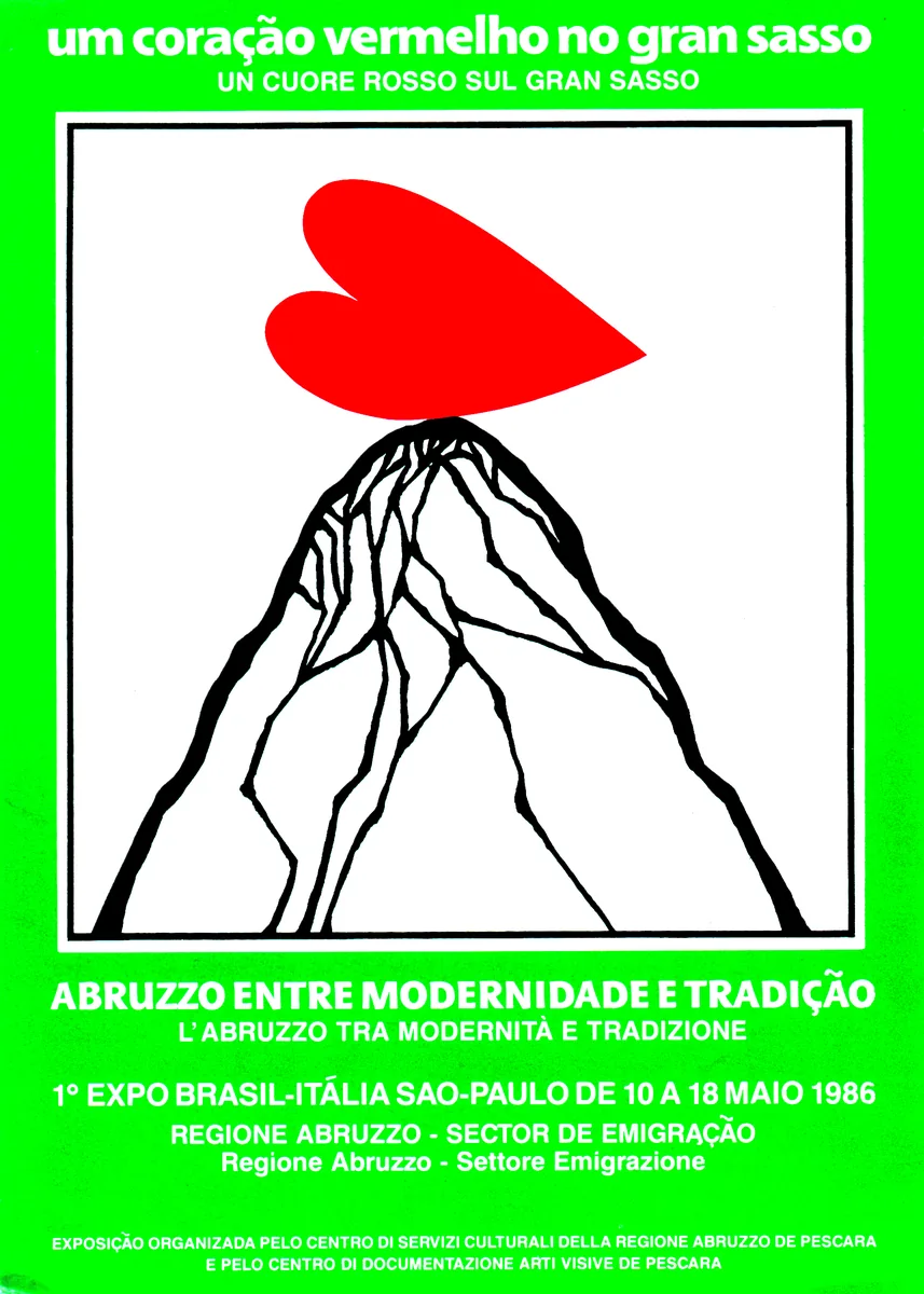 Copertina di Um coração vermelho no Gran Sasso, 1986