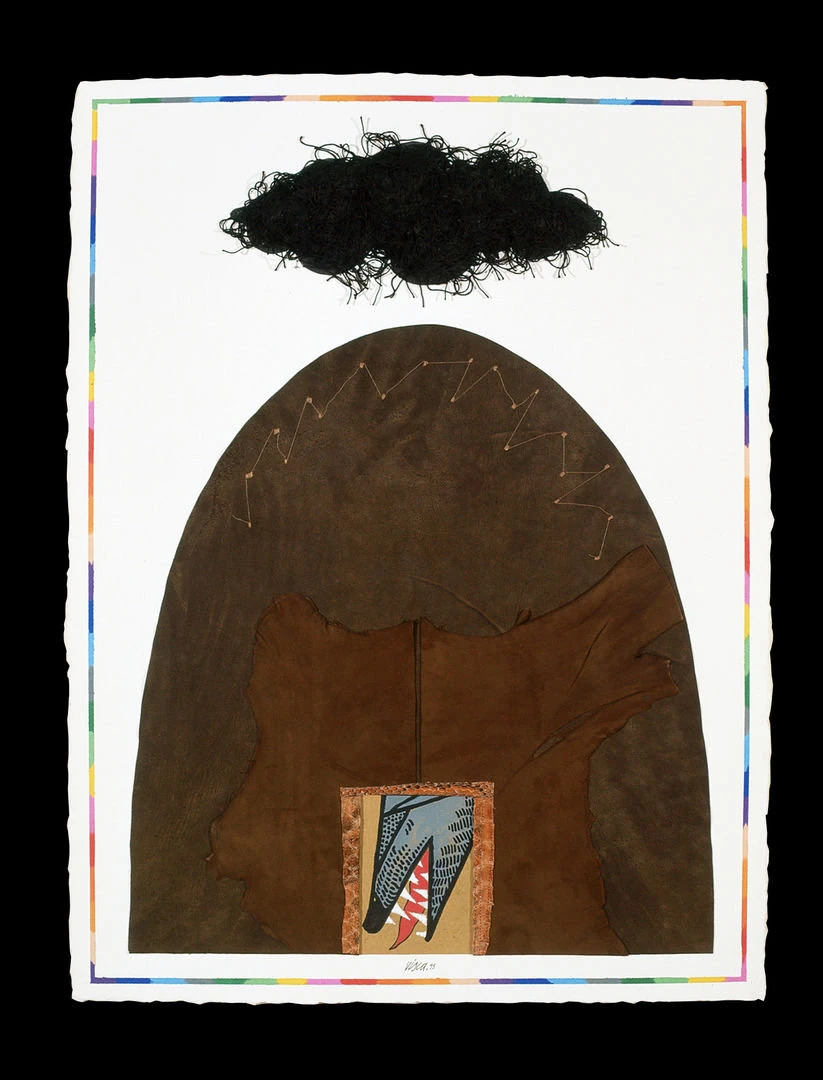 1995 22Attendere serenamente fuori della tana del lupo22 cm58x76 