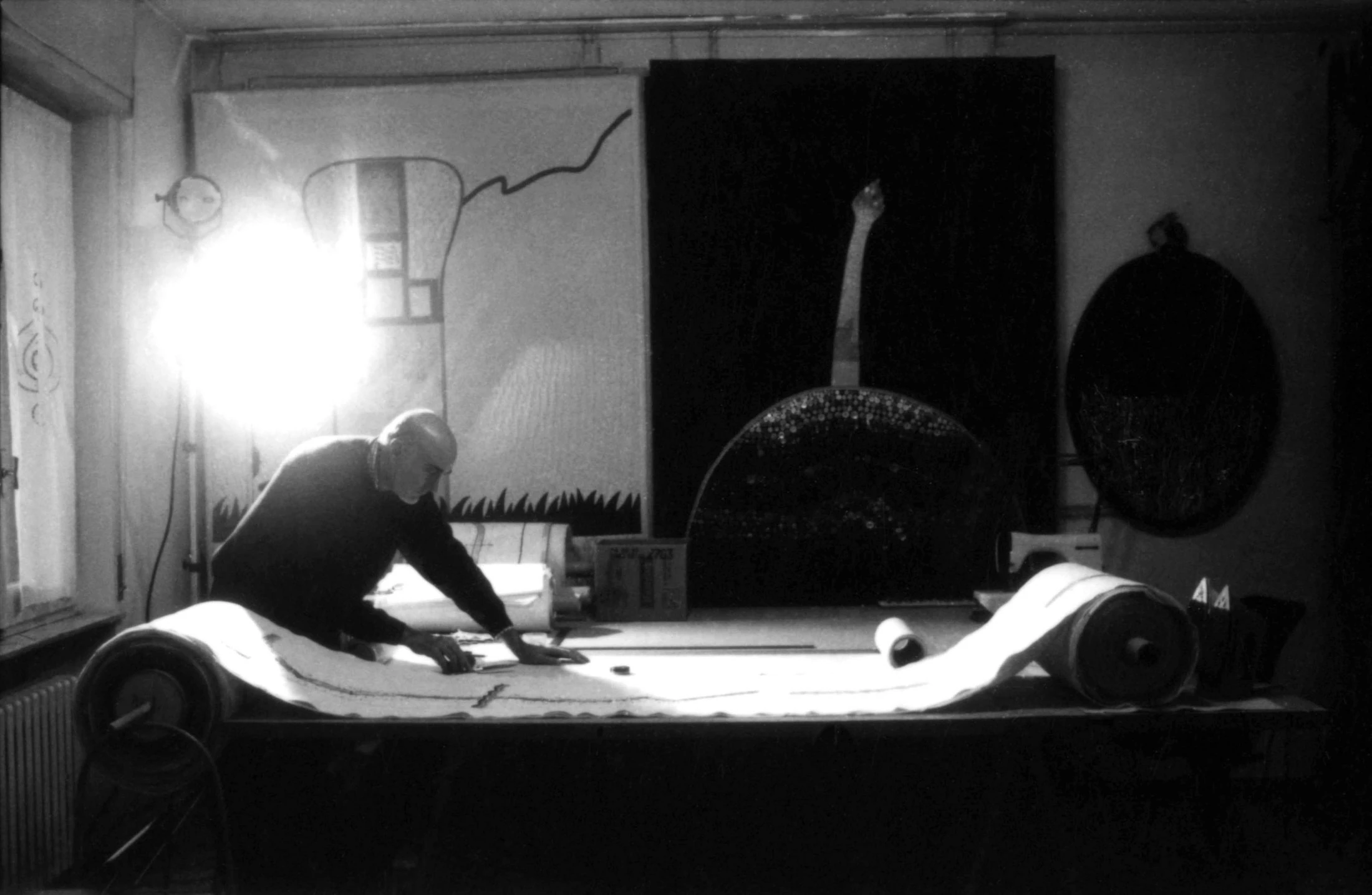 1999. 06. Studio Via Genova, PE (lavorazione arazzo In itinere)