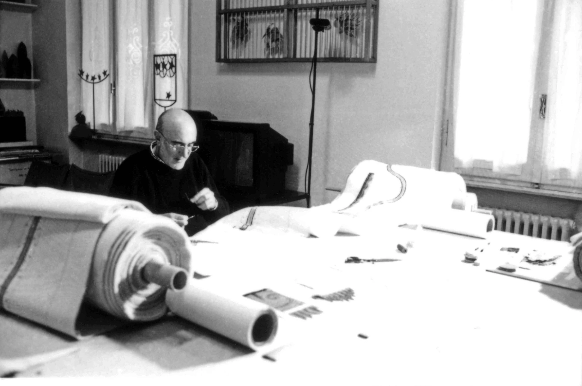 1999. 07. Studio Via Genova, PE (lavorazione arazzo In itinere)