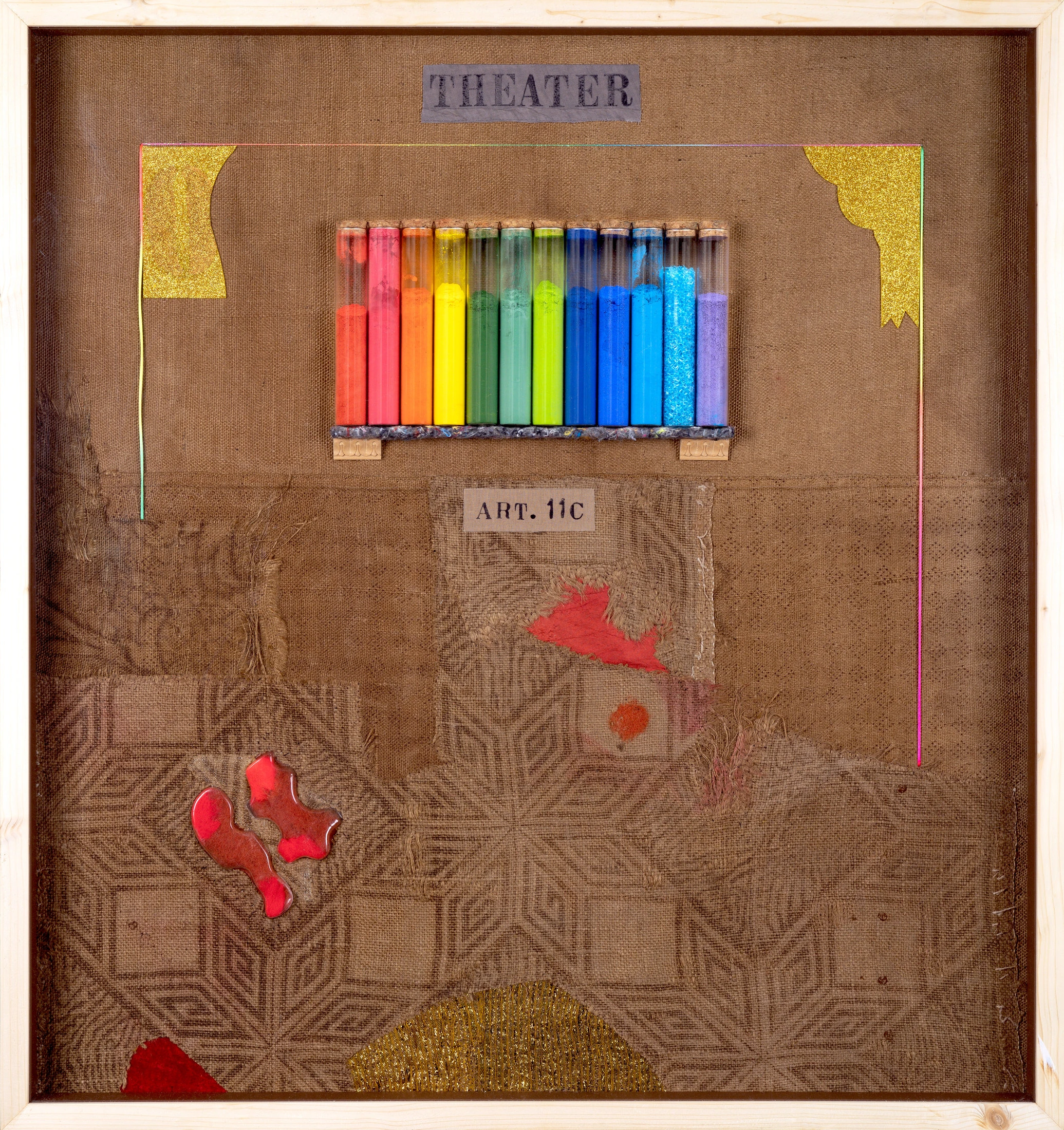 Theater, 2022 materiali polimaterici su tavola cm 85x80 copia