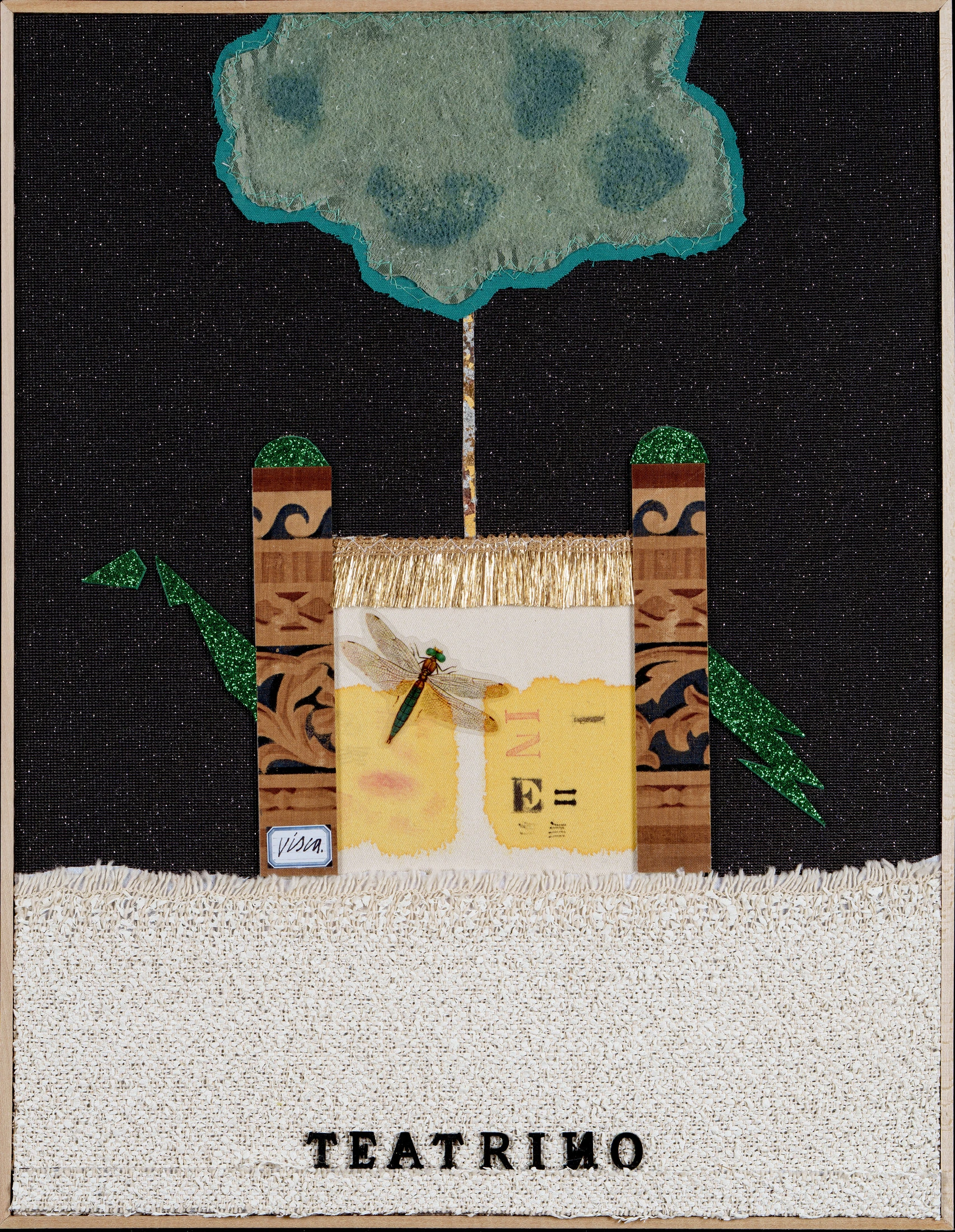 2025 Il teatrino della libellula tecnica mista cm 44x34 