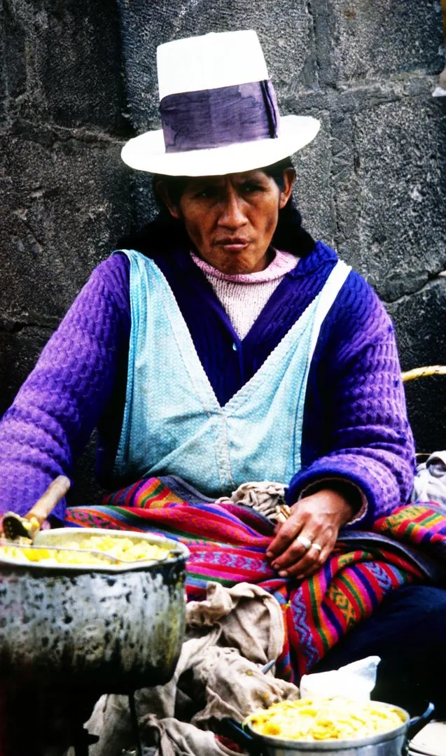 1978 Cuzco – Una cuciniera del mercato indio
