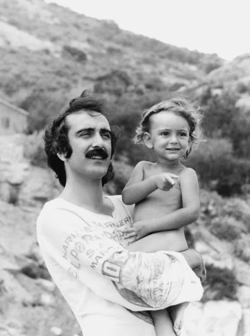 1973 Giglio - Visca con sua figlia Sandra