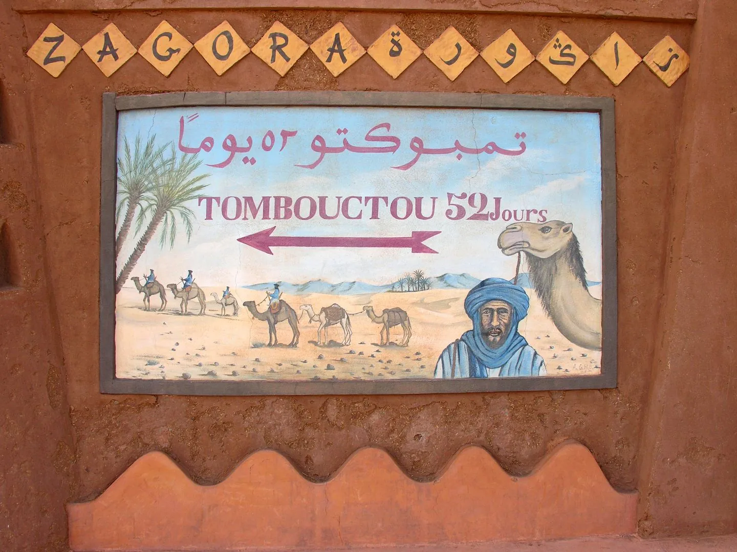 2011 Marocco – Zagora, segnalazione in giorni di viaggio per Tombouctou