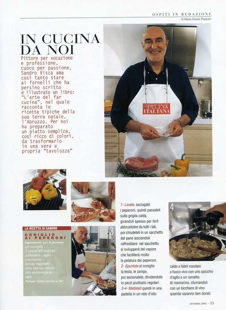 2005 Servizio giornalistico sulla rivista “La cucina italiana”
