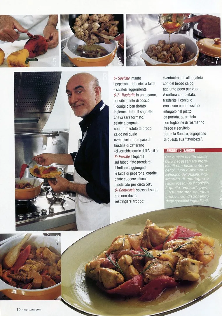 2005 Servizio giornalistico sulla rivista “La cucina italiana”